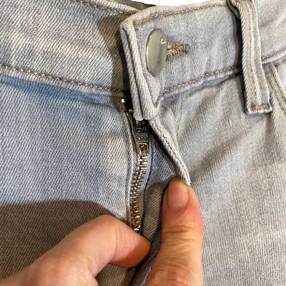 J Brand Light Wash Rail Illusion Skinny Denim Jeans Women Sz 26 - Picture 7 of 10